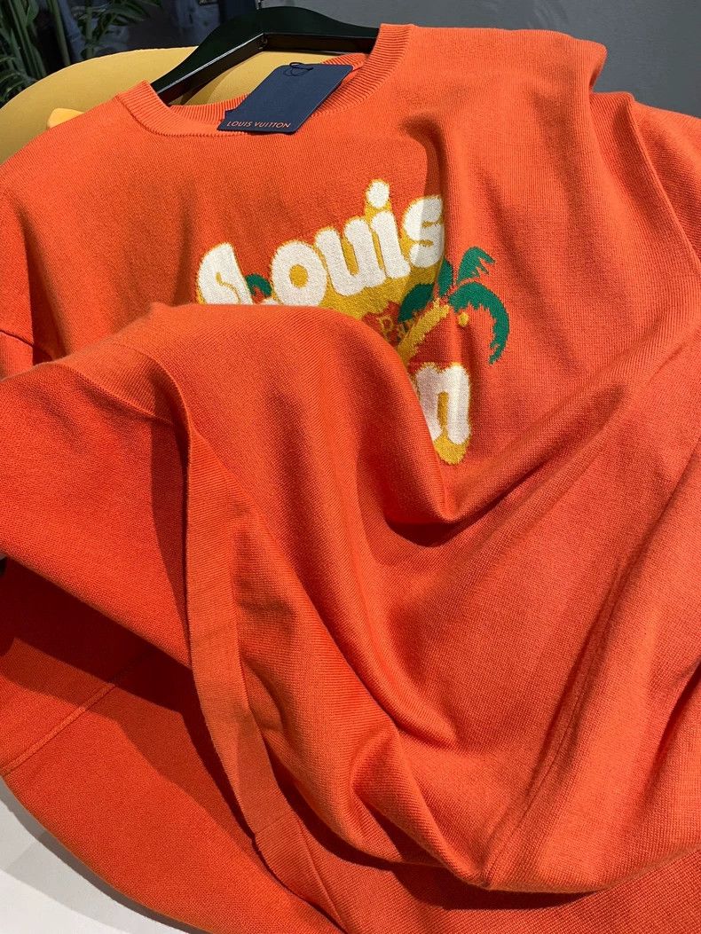 Louis Vuitton Louis Vuitton 2024 Orange Coconut Tree Knit Tee - dmc Size US M / EU 48-50 / 2 - 6 Thumbnail