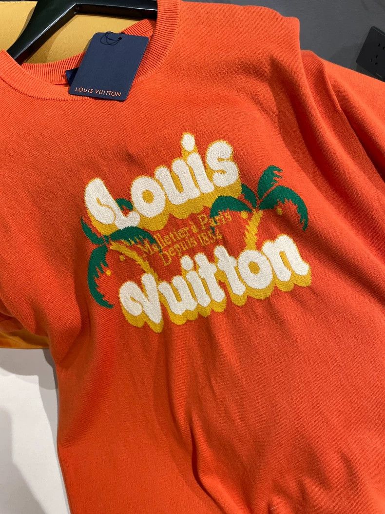 Louis Vuitton Louis Vuitton 2024 Orange Coconut Tree Knit Tee - dmc Size US M / EU 48-50 / 2 - 5 Thumbnail