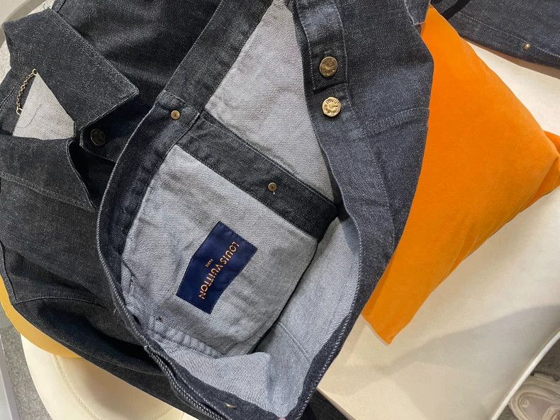Louis Vuitton LV Dark Blue Denim Jacket - dmc Size US M / EU 48-50 / 2 - 5 Thumbnail