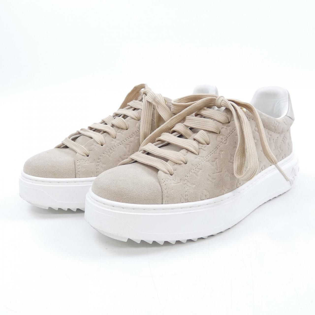 Louis Vuitton Louis Vuitton Time Out Line Suede Calf Sneaker Suede Shoes DUTY FREE for USA