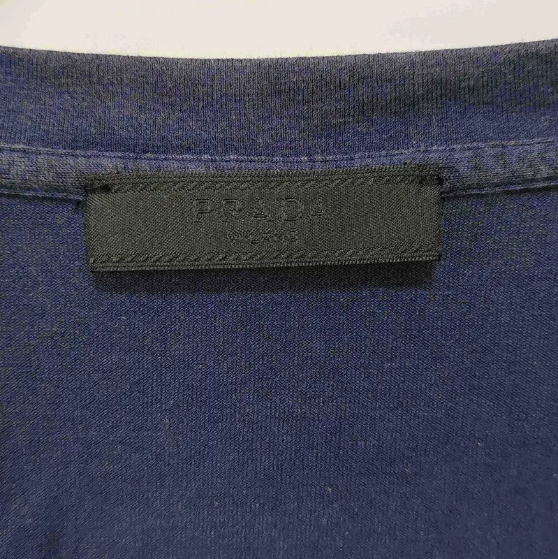 Prada Prada Navy Cotton Men's T-Shirt Size US S / EU 44-46 / 1 - 3 Thumbnail