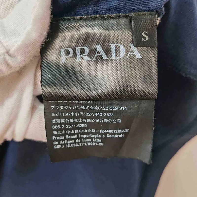 Prada Prada Navy Cotton Men's T-Shirt Size US S / EU 44-46 / 1 - 5 Thumbnail