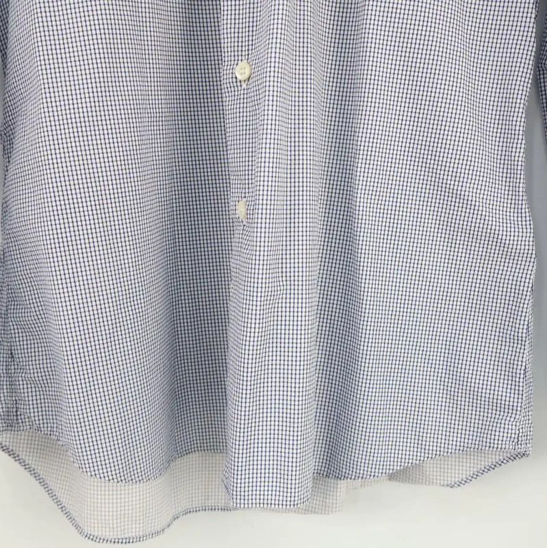 Prada Prada Blue Cotton Long Sleeve Shirt for Men Size US L / EU 52-54 / 3 - 3 Thumbnail