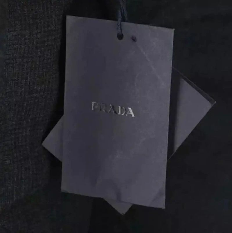 Prada Prada Black Gray Wool Check Casual Pants Size US 26 / EU 42 - 5 Thumbnail