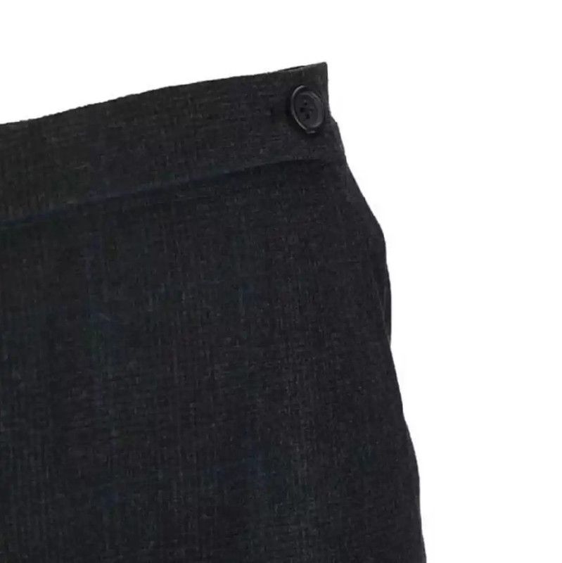 Prada Prada Black Gray Wool Check Casual Pants Size US 26 / EU 42 - 3 Thumbnail