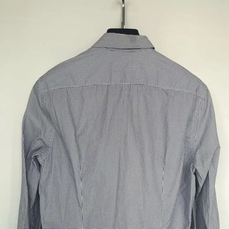 Prada Prada Gray Long Sleeve Men's Shirt Size US L / EU 52-54 / 3 - 3 Thumbnail