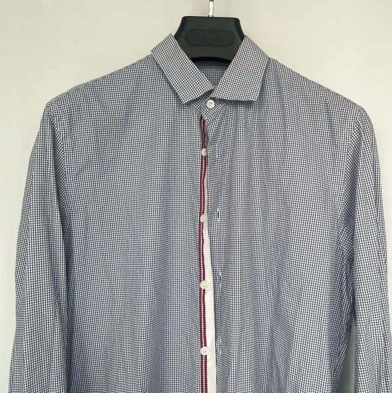 Prada Prada Gray Long Sleeve Men's Shirt Size US L / EU 52-54 / 3 - 5 Thumbnail