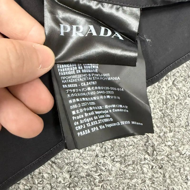Prada Prada Black Cotton Long Sleeve Men's Shirt Size US M / EU 48-50 / 2 - 3 Thumbnail