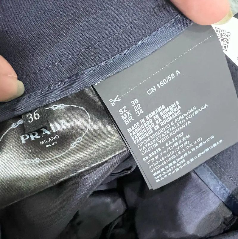 Prada Prada Gray Cotton Casual Pants for Men Size US 42 / EU 58 - 4 Thumbnail