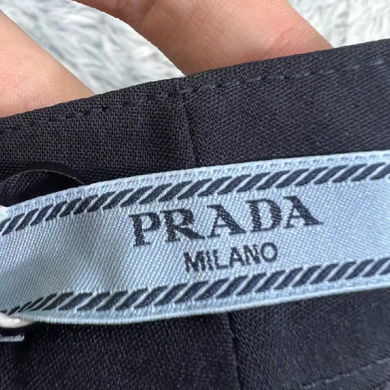 Prada Prada Gray Cotton Casual Pants for Men Size US 42 / EU 58 - 3 Thumbnail