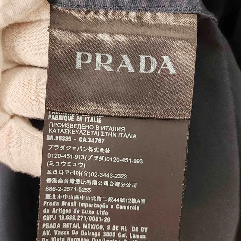 Prada Prada Navy Cotton Men's Shirt Size US L / EU 52-54 / 3 - 2 Thumbnail