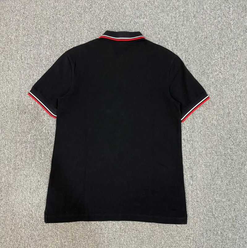 Prada Prada Black Cotton Men's Polo Shirt Size US M / EU 48-50 / 2 - 2 Thumbnail