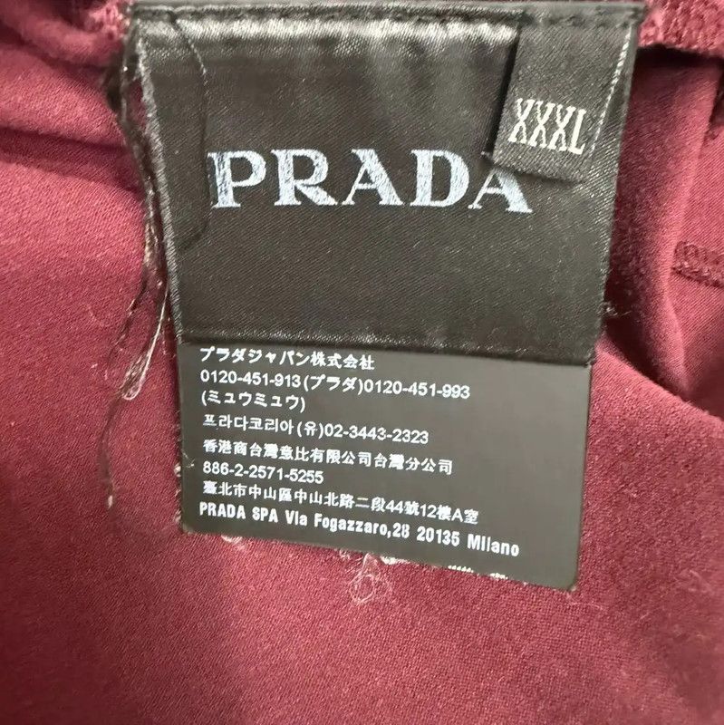 Prada Prada Red Cotton Men's Polo Shirt Size US XL / EU 56 / 4 - 4 Thumbnail