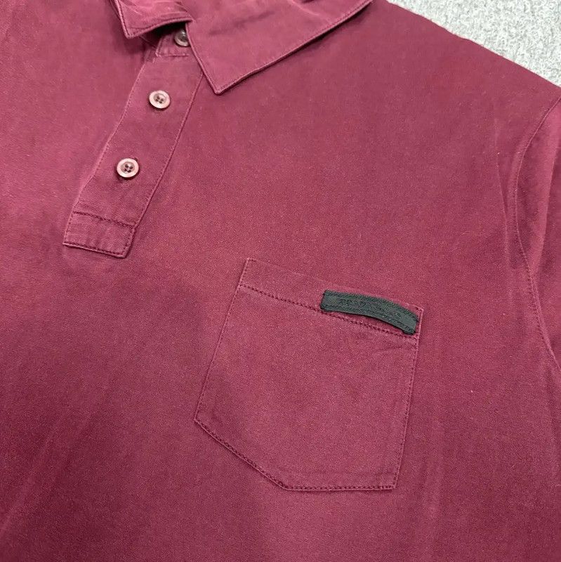 Prada Prada Red Cotton Men's Polo Shirt Size US XL / EU 56 / 4 - 3 Thumbnail