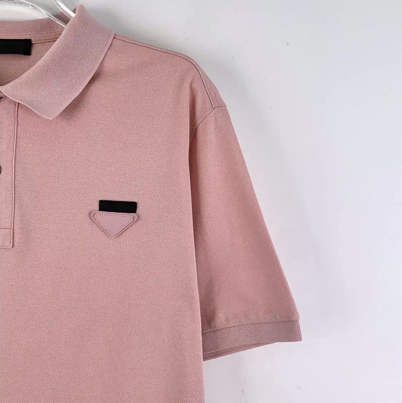 Prada Prada Men's Pink Cotton Polo Shirt Size US M / EU 48-50 / 2 - 3 Thumbnail