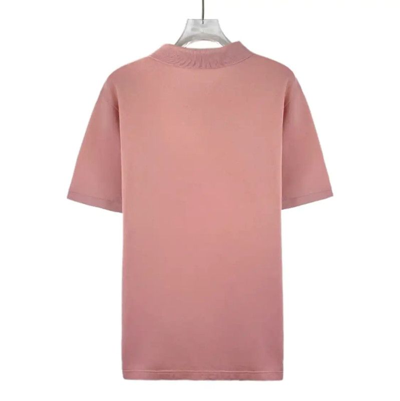 Prada Prada Men's Pink Cotton Polo Shirt Size US M / EU 48-50 / 2 - 2 Thumbnail
