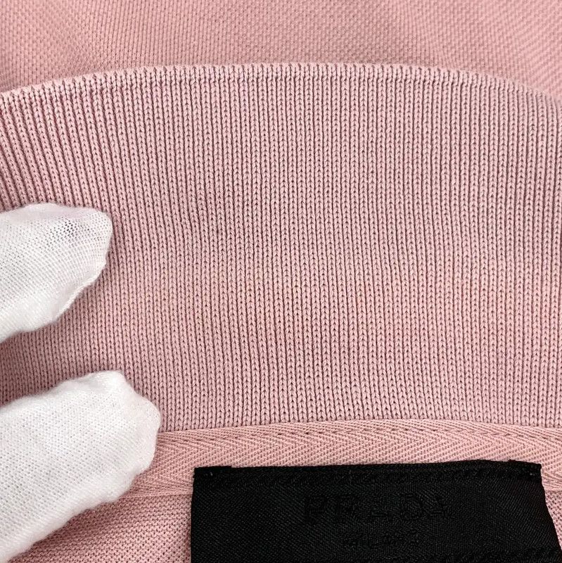 Prada Prada Men's Pink Cotton Polo Shirt Size US M / EU 48-50 / 2 - 8 Thumbnail