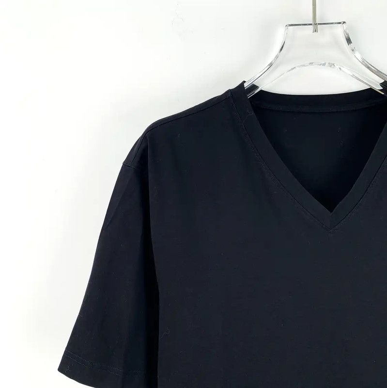 Prada Prada Black V-Neck Men's T-Shirt Size XL Size US XL / EU 56 / 4 - 2 Thumbnail