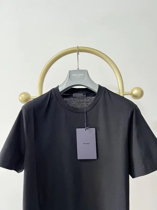 Prada Prada Black Cotton Men's T-Shirt XL Size US XL / EU 56 / 4 - 3 Thumbnail