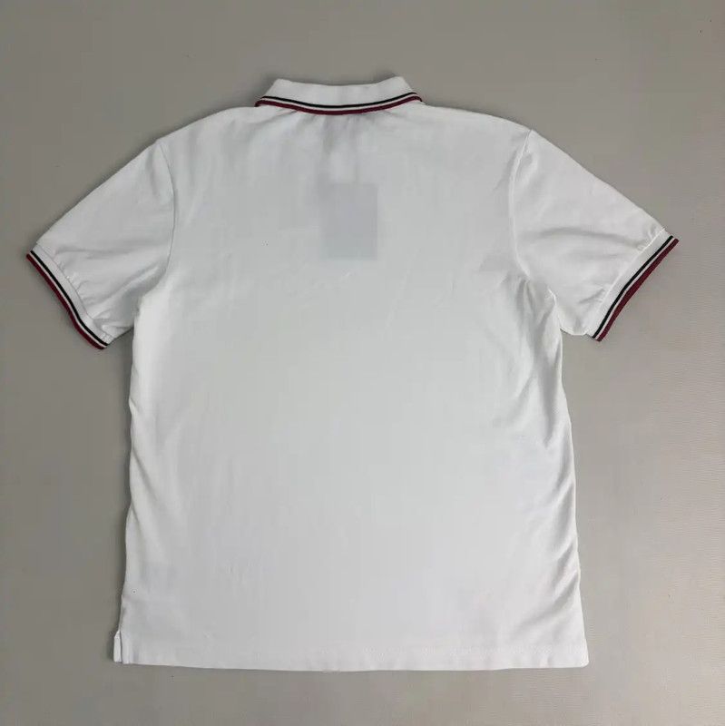 Prada Prada Men's White Cotton Polo Shirt Size US XXL / EU 58 / 5 - 2 Thumbnail