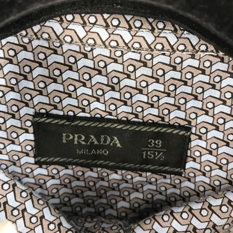 Prada Prada Blue Cotton Short Sleeve Shirt Size US M / EU 48-50 / 2 - 3 Thumbnail