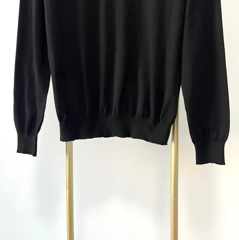 Prada Prada Black Wool Long Sleeve Sweater XXL Size US XXL / EU 58 / 5 - 3 Thumbnail