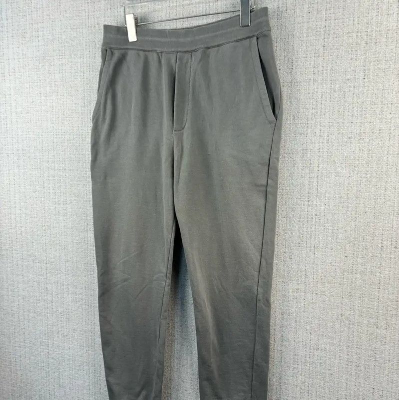 Prada Prada Gray Cotton Logo Sweatpants for Men Size US 34 / EU 50 - 2 Thumbnail