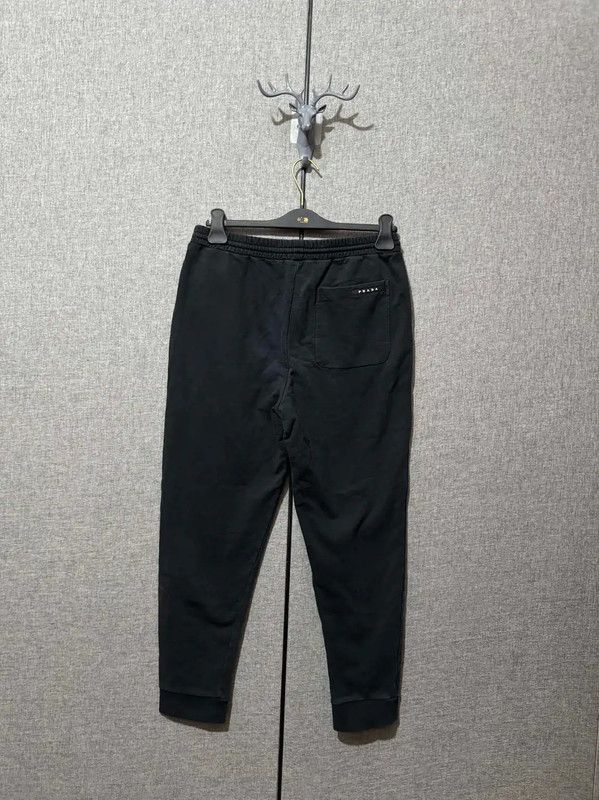 Prada Prada Black Embroidered Cotton Casual Pants Size US 42 / EU 58 - 2 Thumbnail