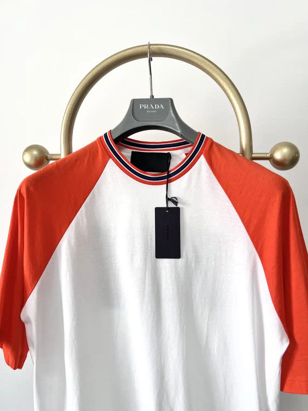 Prada Prada Men's Summer White Cotton T-Shirt Size US M / EU 48-50 / 2 - 3 Thumbnail