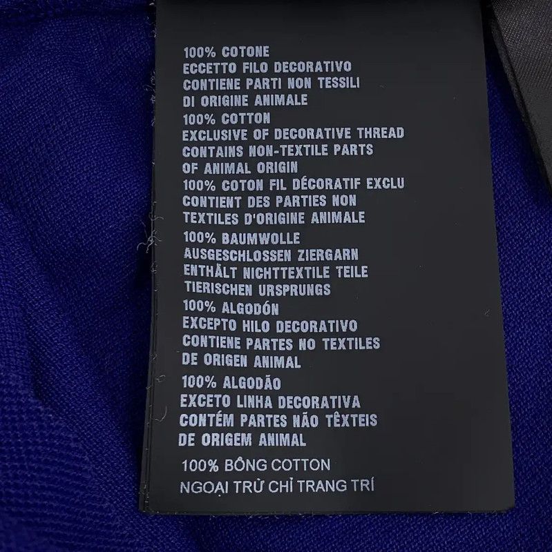 Prada Men's Cotton Polo Shirt in Deep Blue