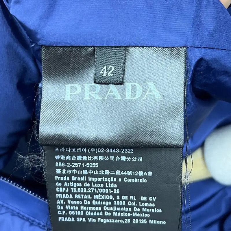 Prada Prada Men's Large Navy Down Jacket Size US L / EU 52-54 / 3 - 3 Thumbnail