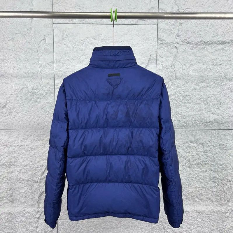 Prada Prada Men's Large Navy Down Jacket Size US L / EU 52-54 / 3 - 2 Thumbnail