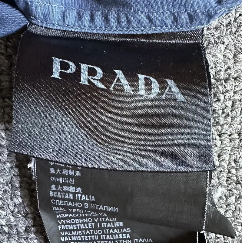 Prada Prada Men's Light Blue Long Sleeve Shirt Size US L / EU 52-54 / 3 - 3 Thumbnail