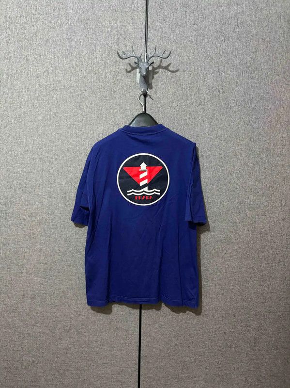 Prada Prada Embroidered Logo Blue Cotton Men's T-Shirt Size US S / EU 44-46 / 1 - 2 Thumbnail