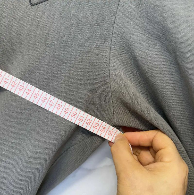 Prada Prada Gray Logo Men's Long Sleeve Hoodie Size US XL / EU 56 / 4 - 5 Thumbnail