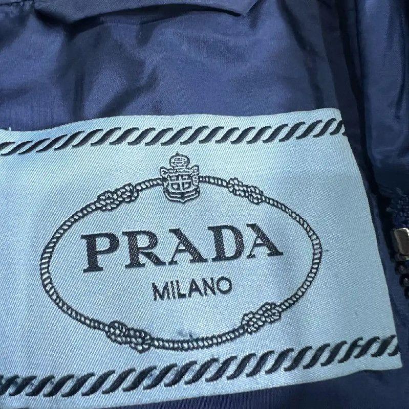 Prada Prada M Blue Nylon Men's Jacket Size US M / EU 48-50 / 2 - 2 Thumbnail