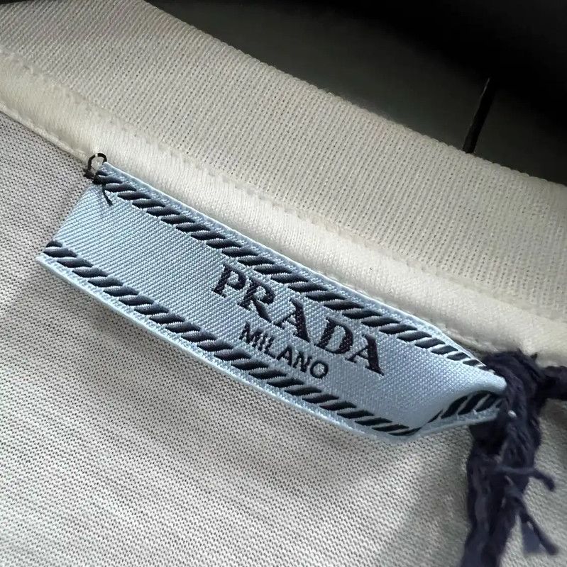 Prada Prada White Cotton Logo Short Sleeve T-Shirt Size US S / EU 44-46 / 1 - 3 Thumbnail