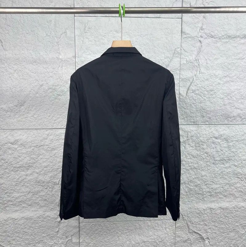 Prada Prada Black Cotton Men's Jacket Size US M / EU 48-50 / 2 - 2 Thumbnail