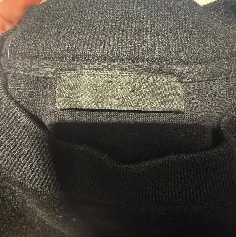Prada Prada Men's Black XL Sweater Size US XL / EU 56 / 4 - 4 Thumbnail