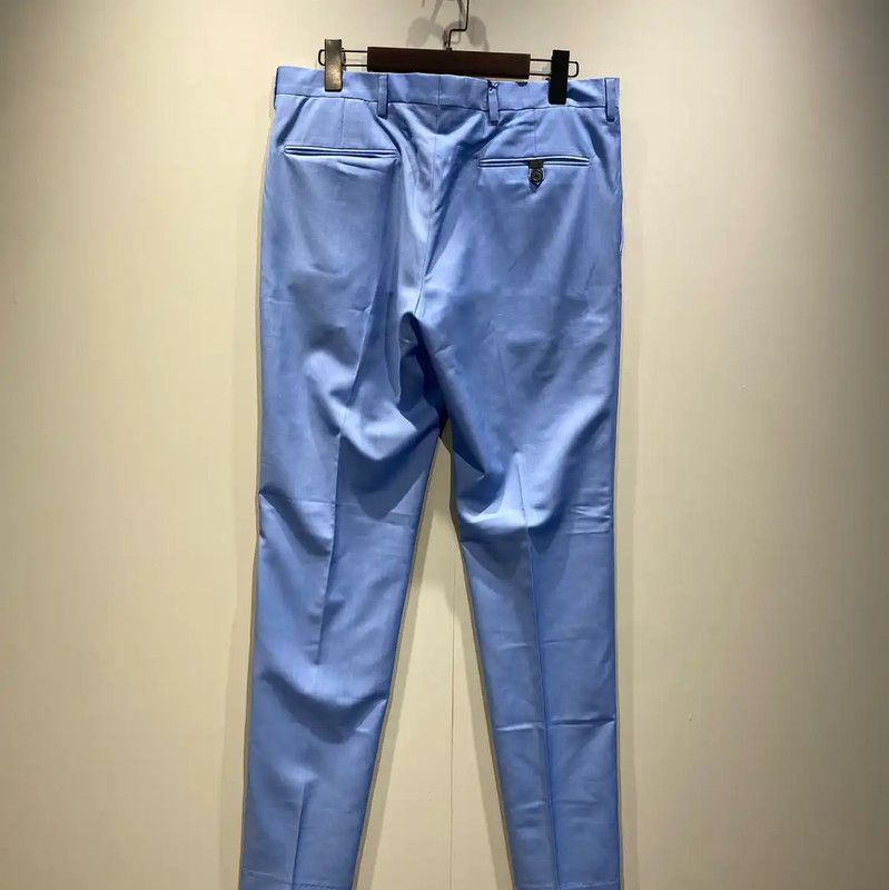 Prada Prada Blue Cotton Casual Pants for Men Size US 30 / EU 46 - 2 Thumbnail