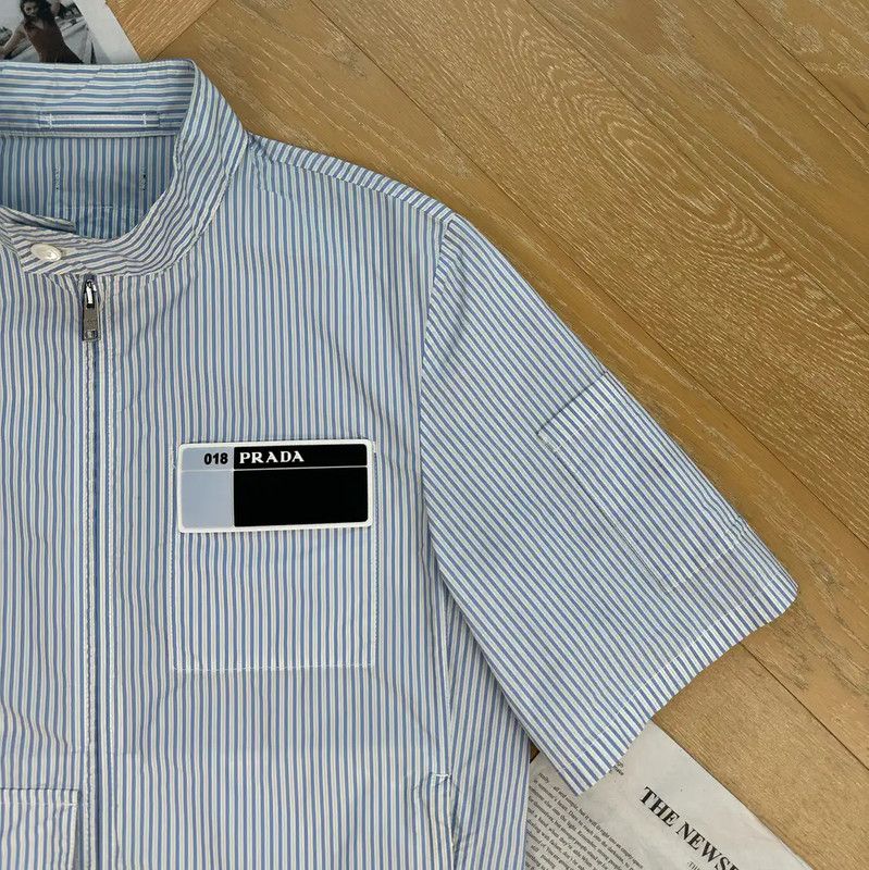 Prada Prada Light Blue Men’s Shirt Size US S / EU 44-46 / 1 - 3 Thumbnail