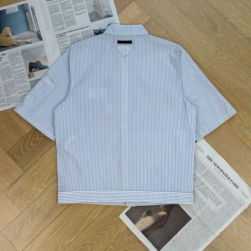 Prada Prada Light Blue Men’s Shirt Size US S / EU 44-46 / 1 - 2 Thumbnail