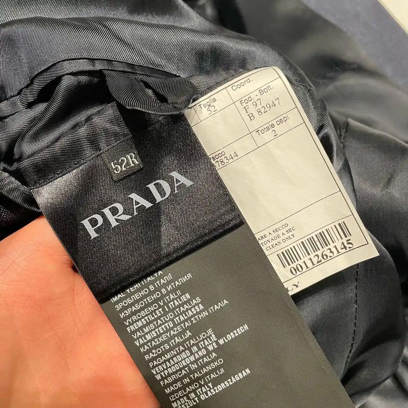 Prada Prada Men's Blue Oversized Jacket Size US XL / EU 56 / 4 - 3 Thumbnail