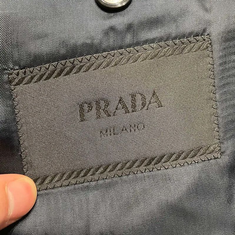 Prada Prada Men's Blue Oversized Jacket Size US XL / EU 56 / 4 - 2 Thumbnail