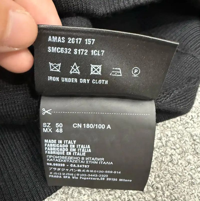 Prada Prada Black Cotton Men's Jacket Size US L / EU 52-54 / 3 - 3 Thumbnail