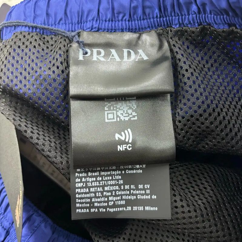 Prada Prada Men's Summer Blue Nylon Shorts Size US 26 / EU 42 - 3 Thumbnail
