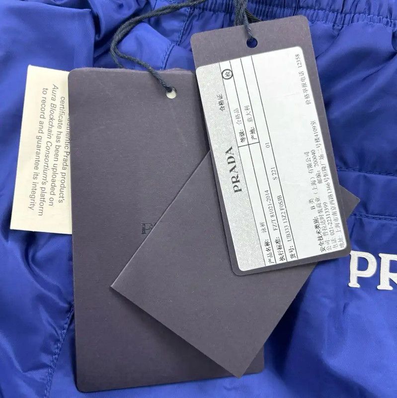 Prada Prada Men's Summer Blue Nylon Shorts Size US 26 / EU 42 - 5 Thumbnail