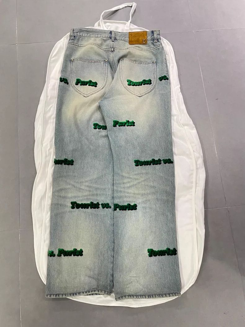 Louis Vuitton LV Classic Print Denim Jeans Size 30 - dmc Size US 30 / EU 46 - 2 Thumbnail
