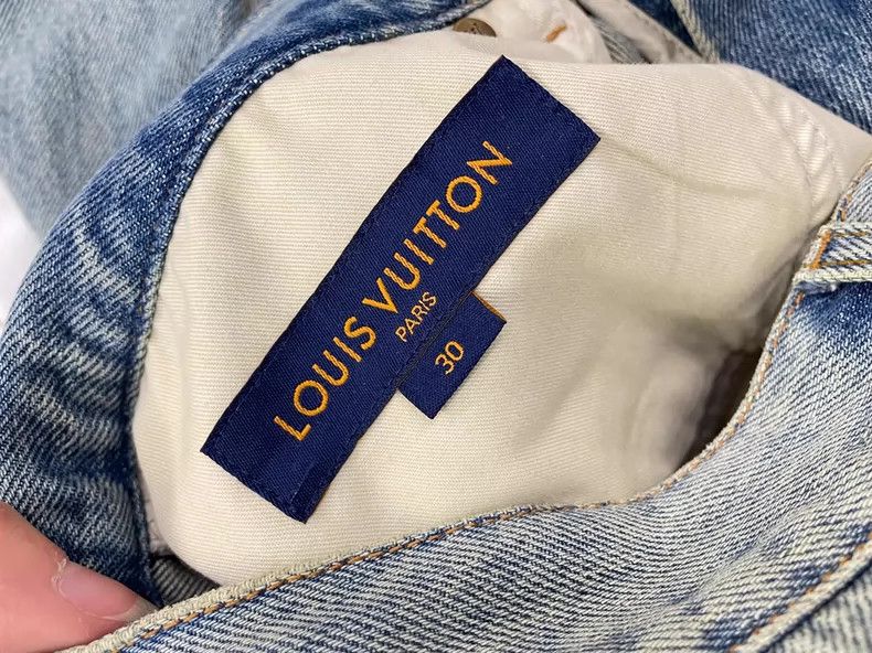 Louis Vuitton LV Classic Print Denim Jeans Size 30 - dmc Size US 30 / EU 46 - 7 Thumbnail