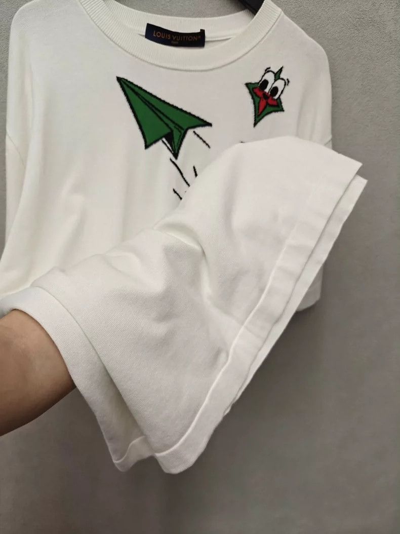 Louis Vuitton LV Paper Plane Graphic Knit T-Shirt - dmc Size US S / EU 44-46 / 1 - 9 Thumbnail